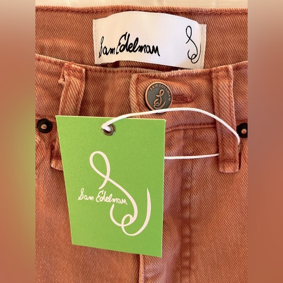 NEW SAM EDELMAN - Colored Denim Ankle Jean size 27 with Distress Aesthetic - Picture 8 of 10